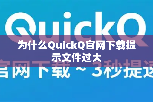 为什么QuickQ官网下载提示文件过大