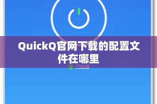 QuickQ官网下载的配置文件在哪里